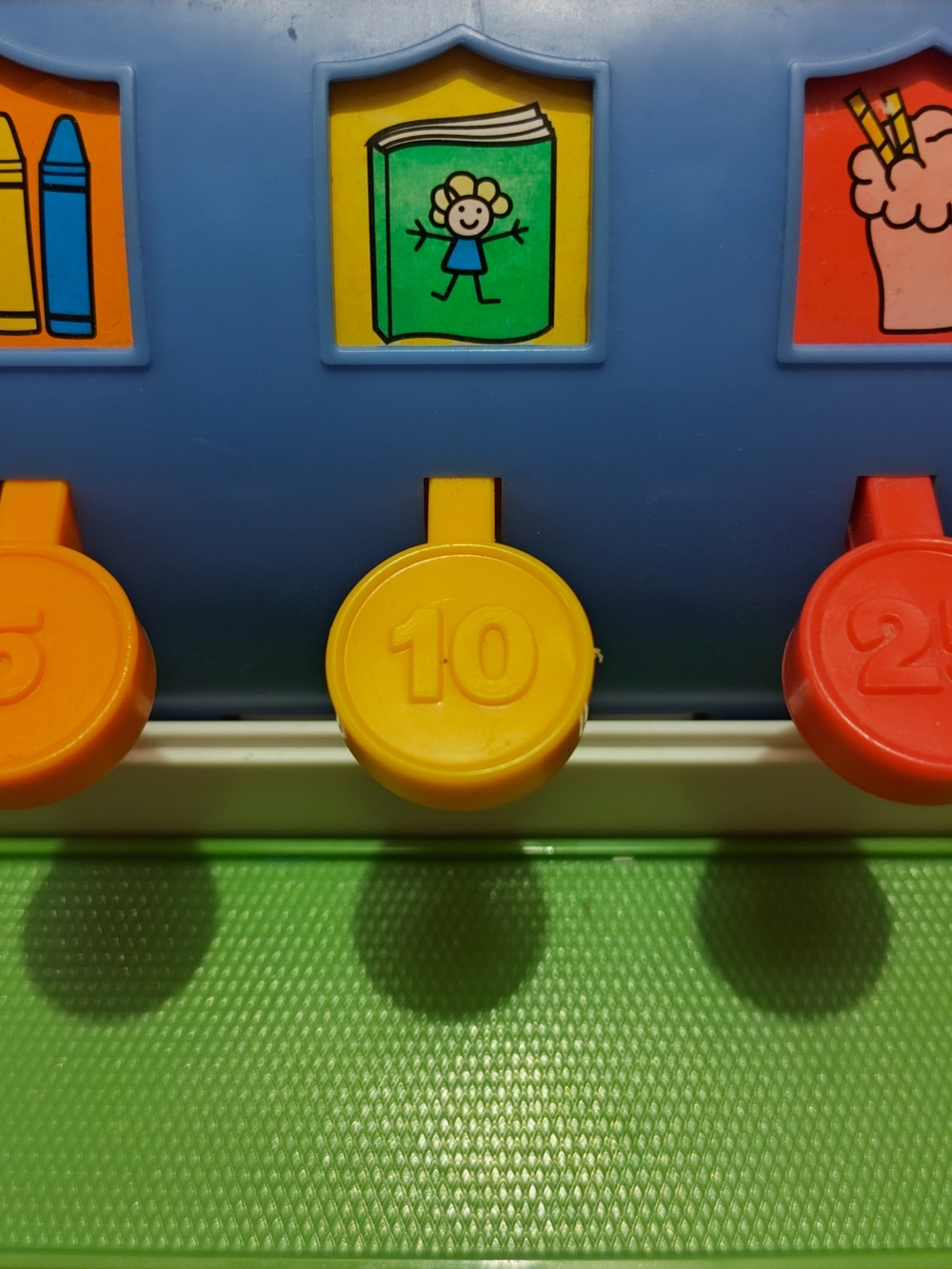 Fisher-Price Colorful Play Cash Register in Yellow, Green, Blue, Orange, Red - Picture 4 of 17